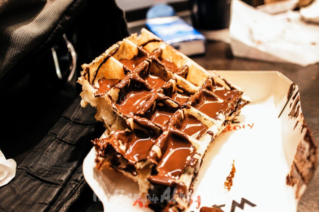 Waffles in Bruxelles-winter-belgium-