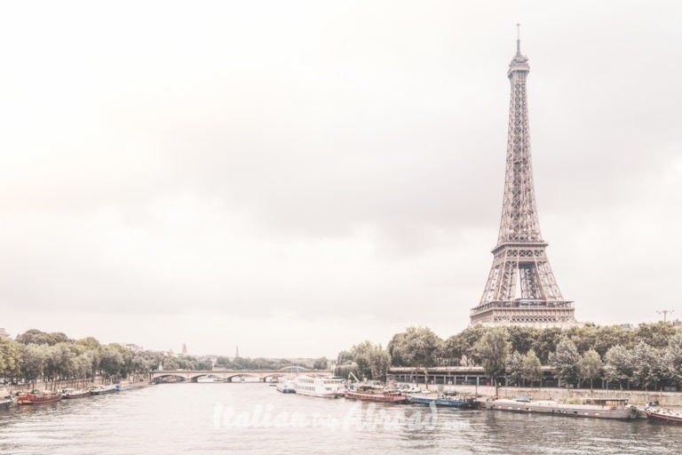 France Bridge Eiffel Tower Boats City Architecture