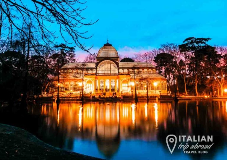 Madrid Retiro Park in winter