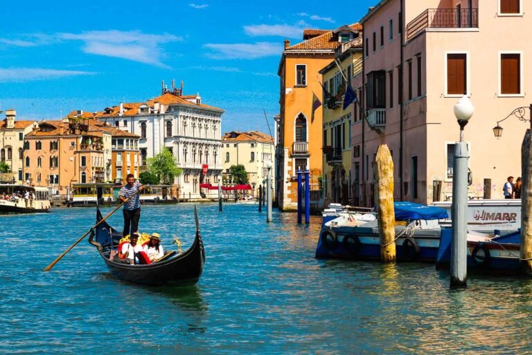 Landscapes of Venice - Gondola on the Grand Canal