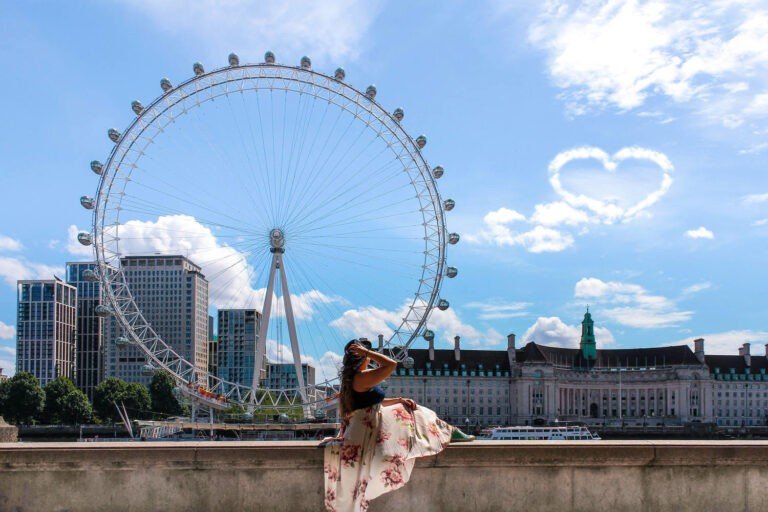 London Eye view from the riverside by Italian Trip Abroad