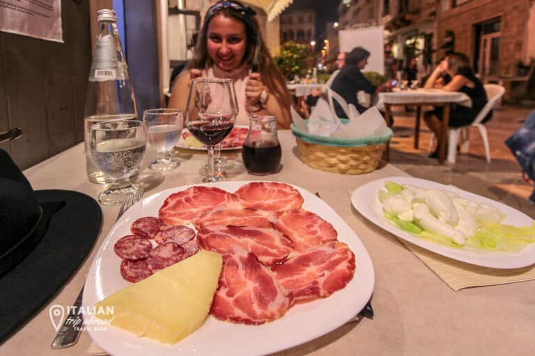 Traditional Italian food in Puglia, Italy