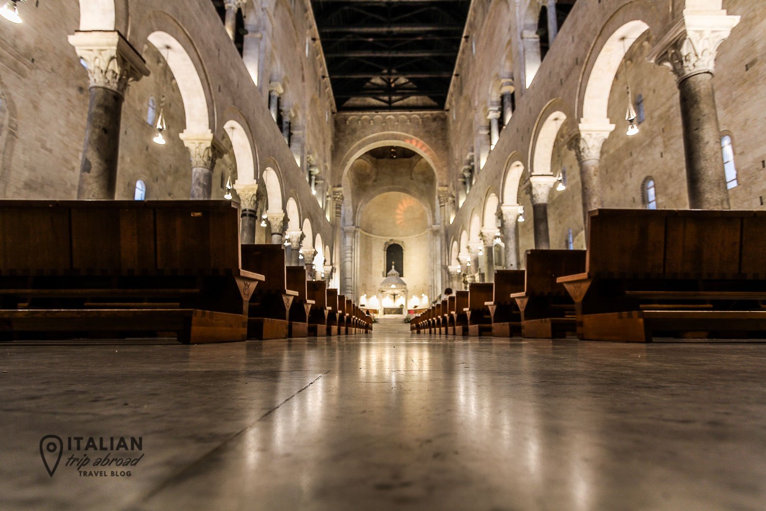 Intern of San Sabino Basilica in Bari Old Town