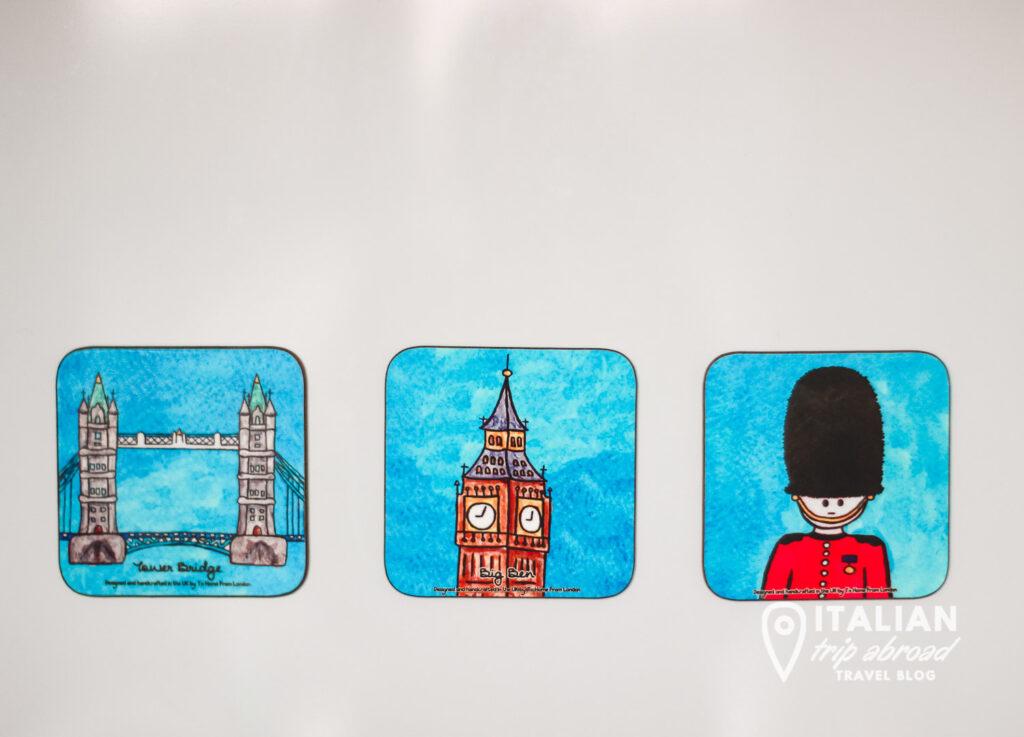Magnetic Coasters - Souvenirs from London 