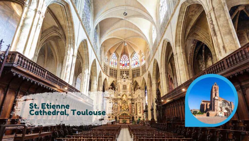 How to spend one day in Toulouse, France 12 St. Etienne Cathedral is a symbol of Toulouse. The fabulous - You might not spot how magnificent is inside just looking at the simple outside architecture. St. Etienne is unmissable exploring Toulouse for one day