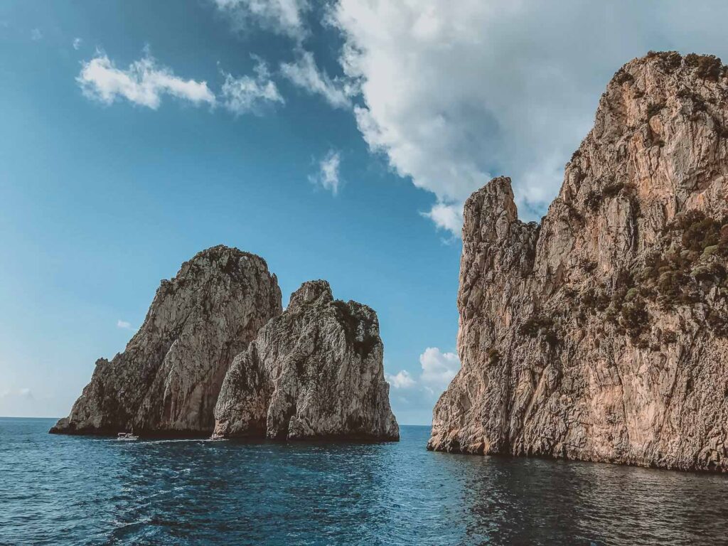 Faraglioni of Capri one of the most famous landmark in Italy