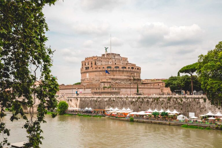 Castel Sant'Angelo views in Rome Italy