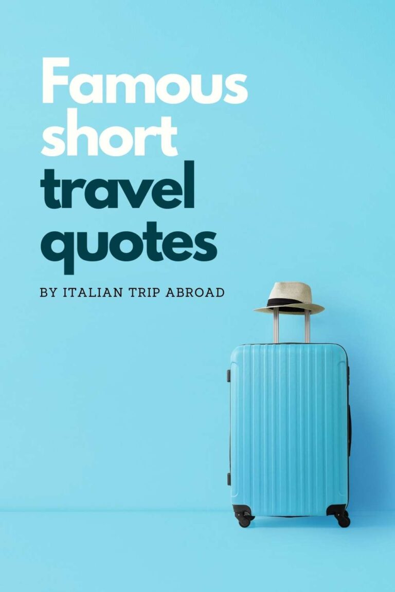 Famous short travel quotes