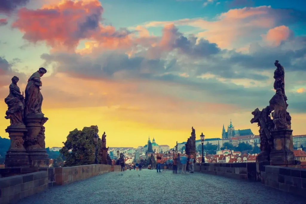 Charles bridge one of the most popular landmarks of Prague