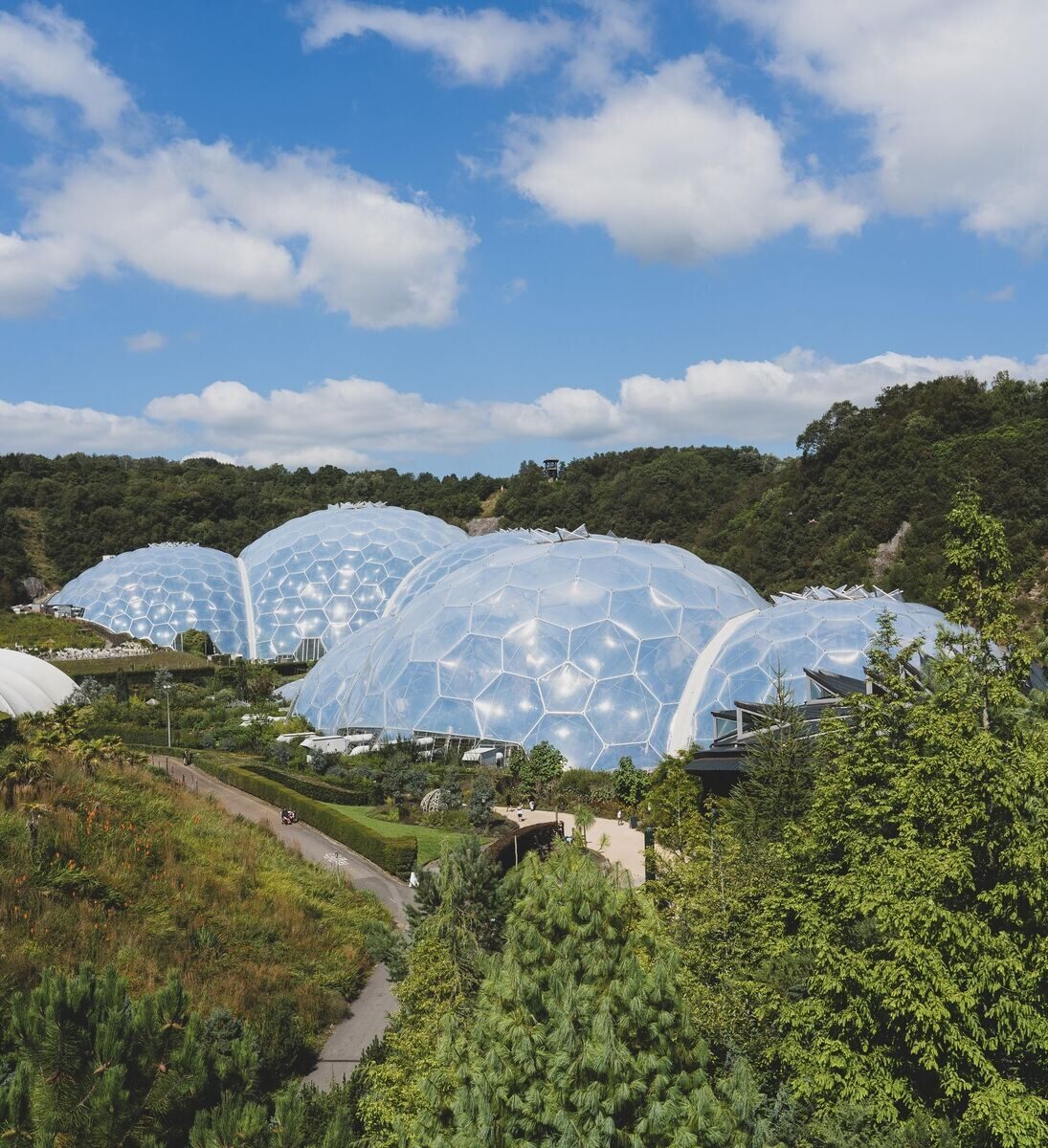 The bubbles of the Eden Project in Cornwall