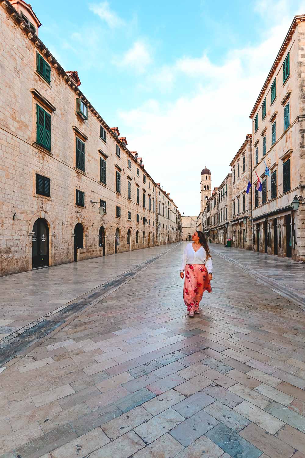 Cobblestone streets of the Old Town of Dubrovnik