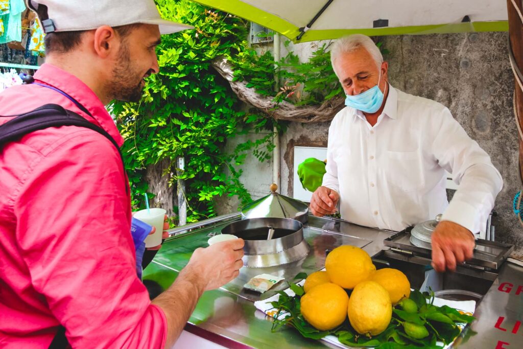 Granita al Limone from Positano Italy