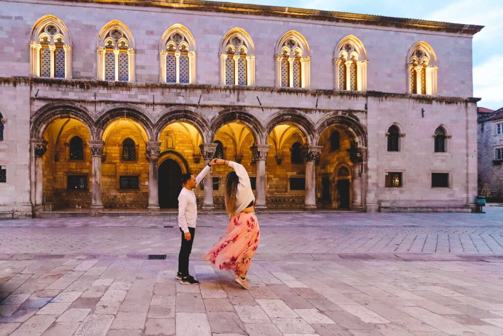 Rector Palace is one of the main attraction of Dubrovnik, we woke up very early to find no one around and get the best shot of Dubrovnik