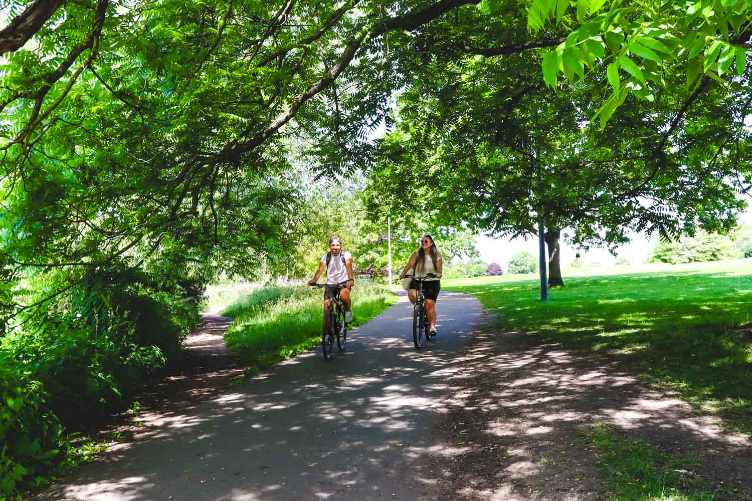 Bicycle hub, cycling around Cheltenham town