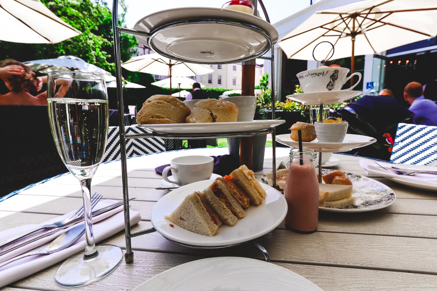 Delicious afternoon tea at Queens Hotel Cheltenham
