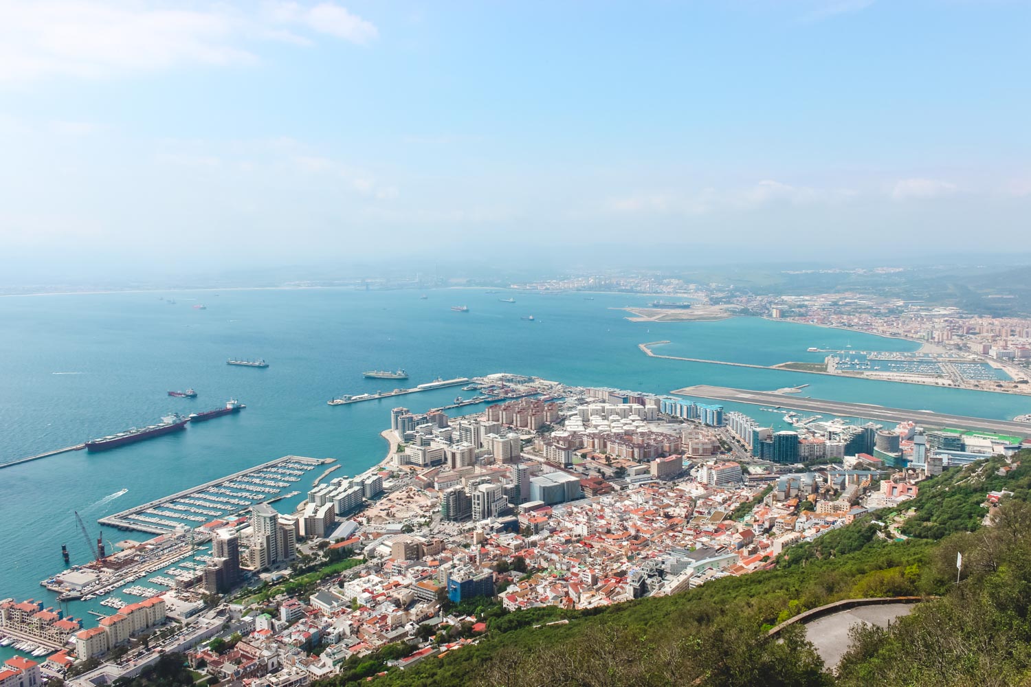 On top of the rock of Gibraltar