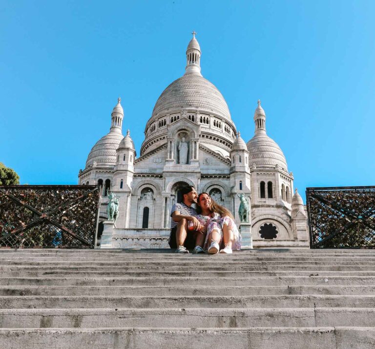 Sacre Coeaur View from the stairs - Best views of Paris