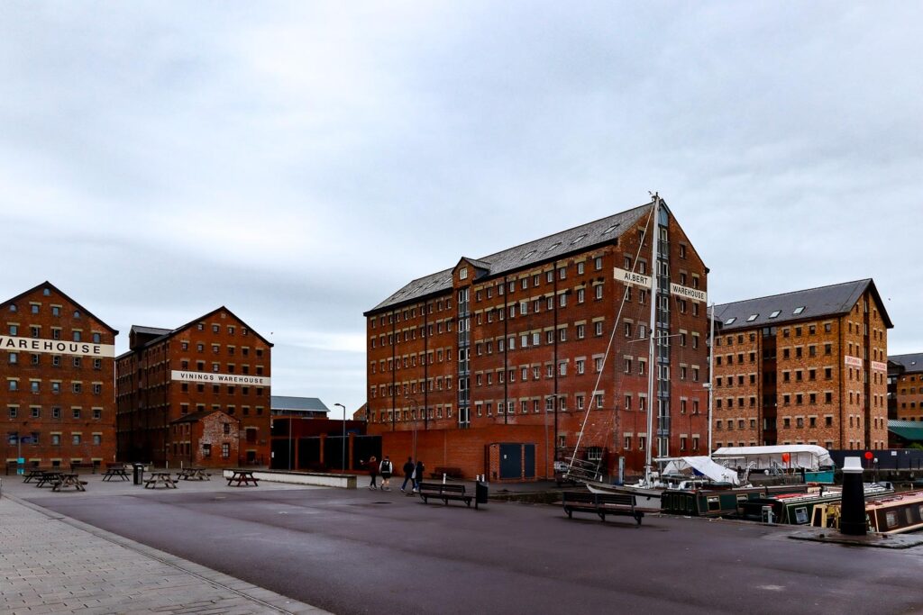 Industrial side of Gloucester - Warehouse of Gloucester Docks