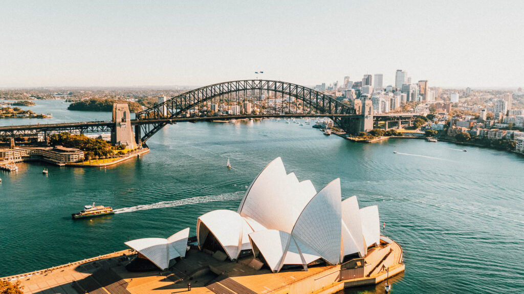 Sydney - Australia Opera House and Harbour Bridge