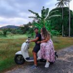 Renting a scooter to explore the best landscape in Thailand