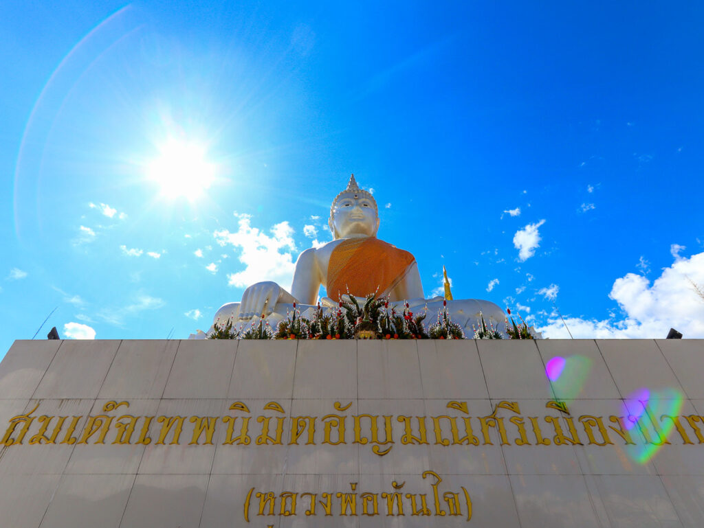 The statue of Big Buddha is an hidden gem in Pai, you can't miss it exploring the northern town