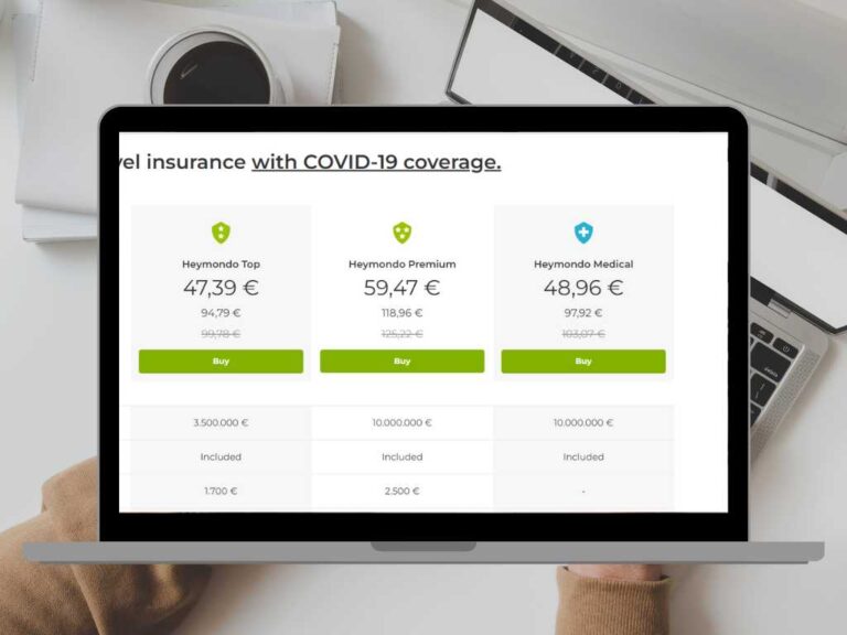 Travel Insurance HeyMondo Review - Different type of packages