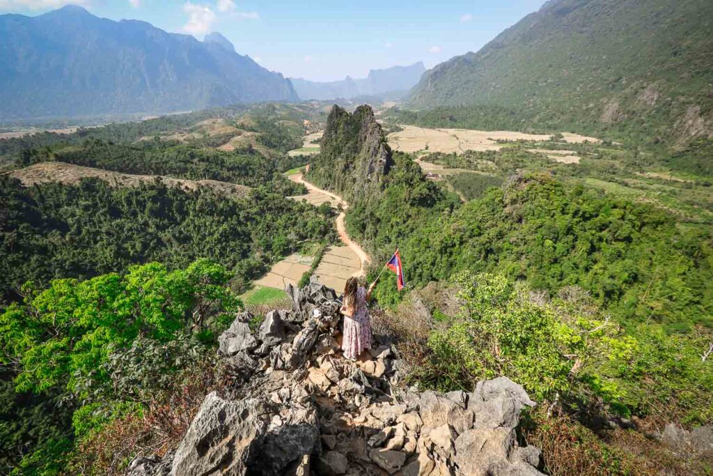 Unveiling the hidden gems: An unforgettable Laos itinerary 2 weeks 15 It is difficult to Hike Nam Xay, but the view from the top is unbelievable. You will get a clear idea of Laos and Vang Vieng countryside