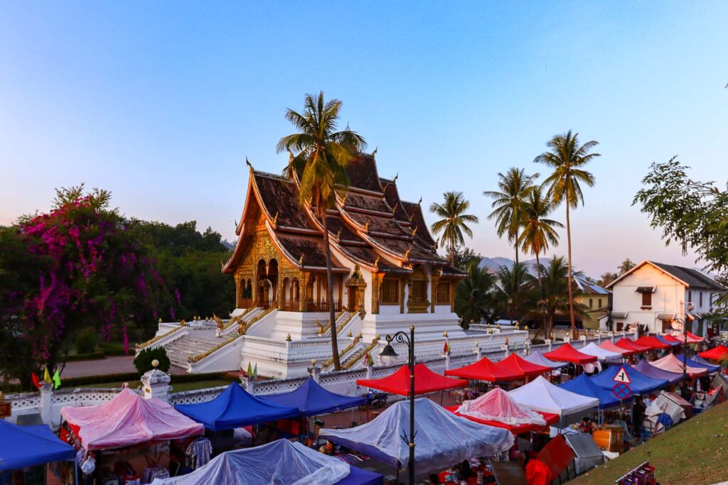 Unravelling Luang Prabang: Rediscover French Colonial Elegance in Laos 11 Night Market and Haw Pha Bang Temple in Luang Prabang