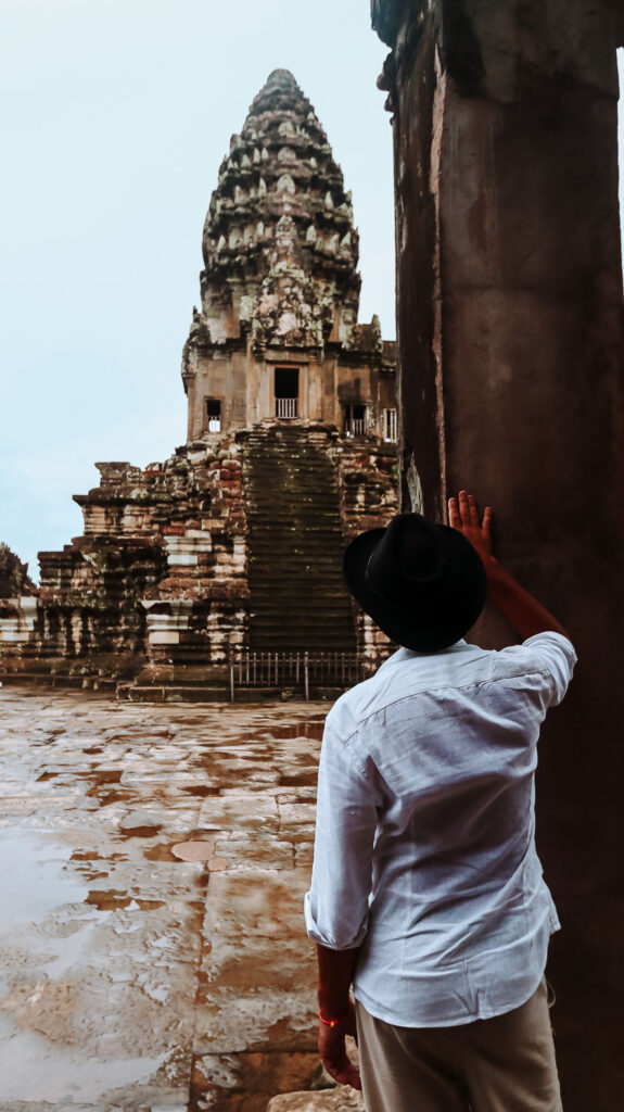Visiting the famous temple of Angkor Wat