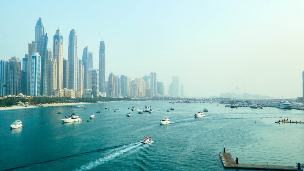 Dubai Marina skyline - Dubai itinerary 3 days