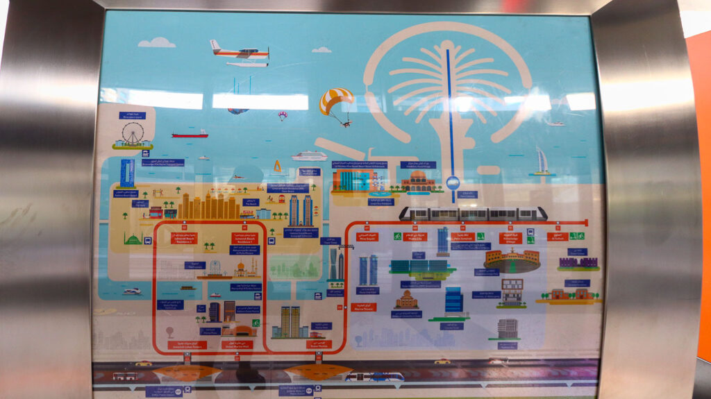 Dubai public transport map