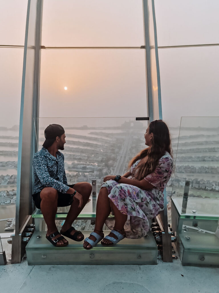View from the Palm Jumeirah in Dubai is one of the best landscape view of the city