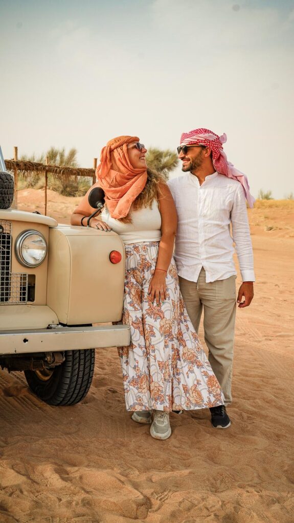 Vintage Car for a Dubai Desert tour