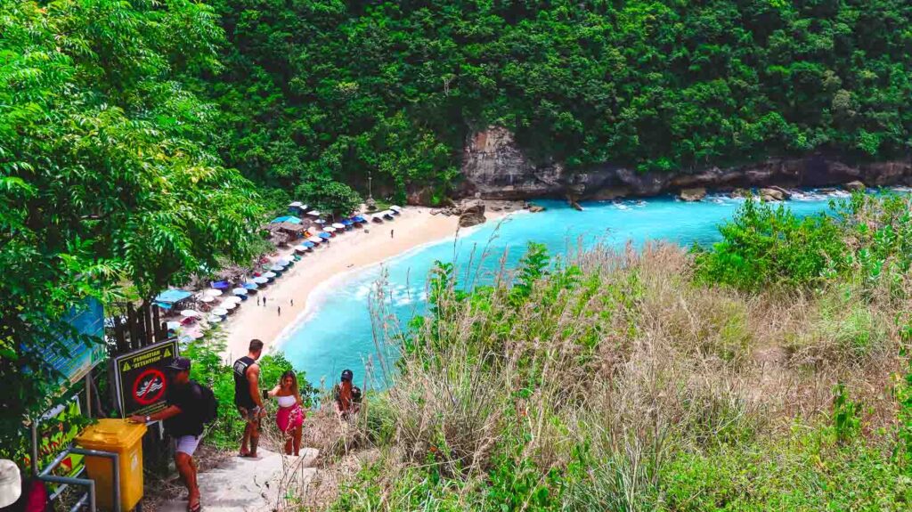 Atuh Beach view from above