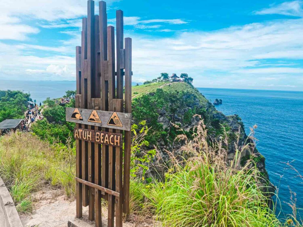 Direction to Atuh Beach Nusa Penida