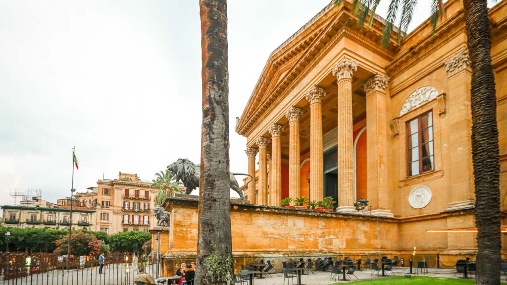 Palermo teatro massimo is one of the most recognizable landmarks of Palermo right in the centre of the city is unmissable while walking through the city centre